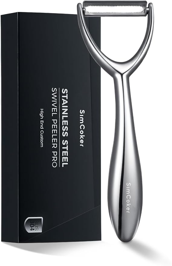 Y Vegetable Peeler, Ultra Sharp Stainless Steel Potato Peeler for Fruits and Vegetables, Serrated Blade Kitchen Peeler with Ergonomic Non-Slip Handle