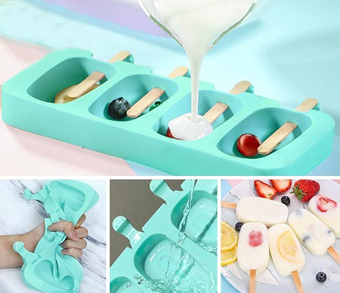 Popsicles Molds, Ozera 2 Pack Homemade Cake Pop Molds Cakesicle Maker Set