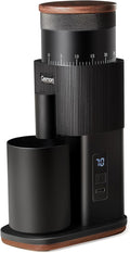 Portable Electric Burr Coffee Grinder,Wirsh Geimori T38 with 3600mAh Battery& Stepless Adjustment for Espresso,Pour Over,French Press, Single Dose, Fast USB-C Charging,Travel & Home Use,Black