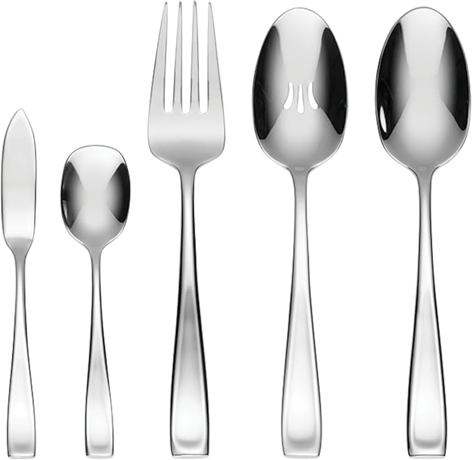 Oneida Moda 65-Piece 18/10 Silverware Set for 12, Flatware