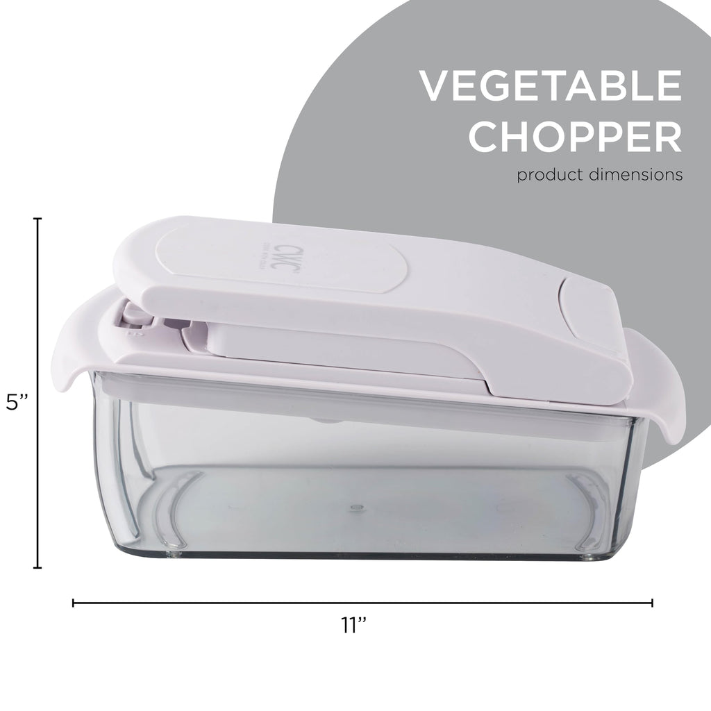Cook with Color Vegetable Chopper - Multifunctional 11 in 1 Vegetable Chopper with Container - Food Chopper to Dice, Chop, Slice, Julienne and Spiralize, Gray
