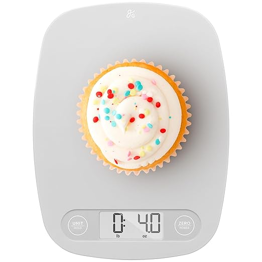 Greater Goods Food Scale, Slim & Compact Build, 1g Precision (Ash Gray)
