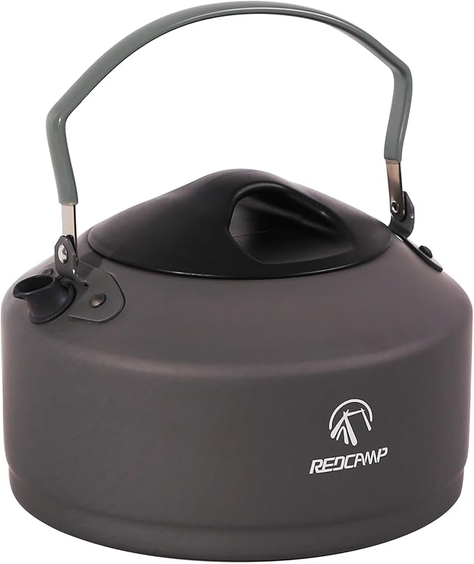 REDCAMP 0.9L Lightweight Mini Camping Kettle for Outdoor Tea & Coffee Pot