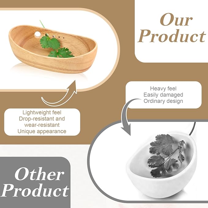 SKLENICE Wooden Herb Stripper Bowl Handmade Herb Stripper Tool with 5 Different Hole Sizes Efficient Herb Peeling Cup Herb Leaf Peeler for Separating Leaves Kale Broccoli Thyme Basil Rosemary
