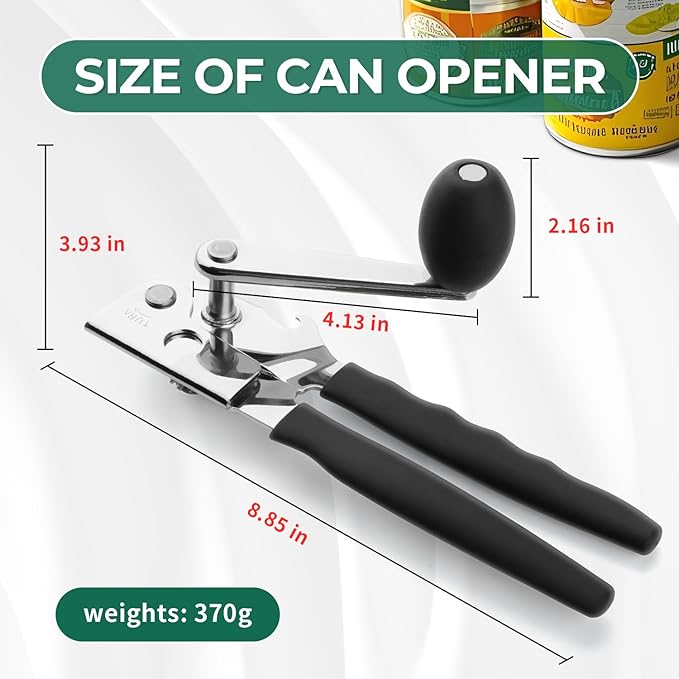 Roryimke Commercial Can Opener Manual Heavy Duty for Seniors for Kitchen