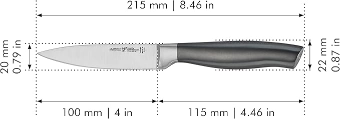 HENCKELS Graphite Razor-Sharp 4-inch Paring Knife, German Engineered Informed by 100+ Years of Mastery