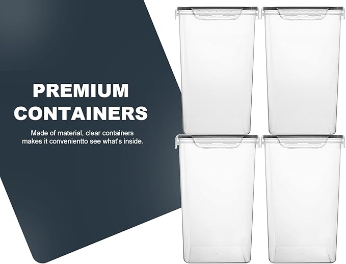 M MCIRCO Extra Large 4 Pack, 6.5L/7qt/220oz Tall Food Storage Containers