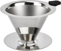 NKOVE Pour Over Coffee Dripper Stainless Steel Reusable Filter Coffee Maker