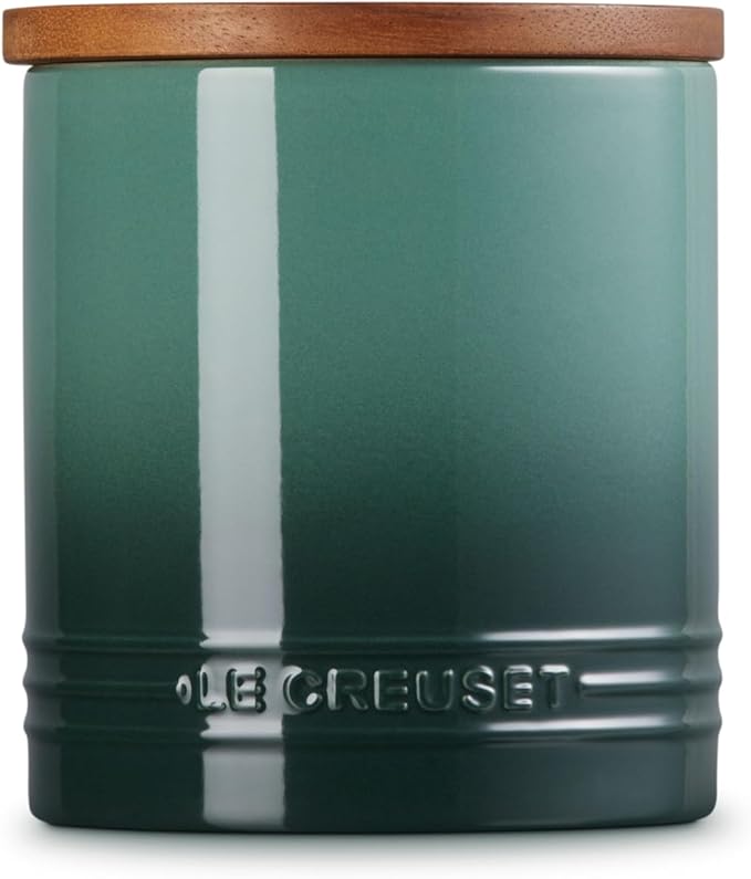 Le Creuset Stoneware Salt Cellar and Storage Canister, 38.4 oz, Artichaut
