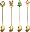 Christmas Cutlery Set (4, Gold, 【4 spoons】)