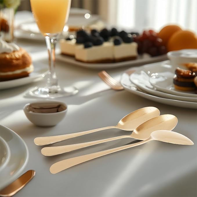 12PCS Gold Serving Utensils Set,Includes 8 large serving spoons,4 serving tongs