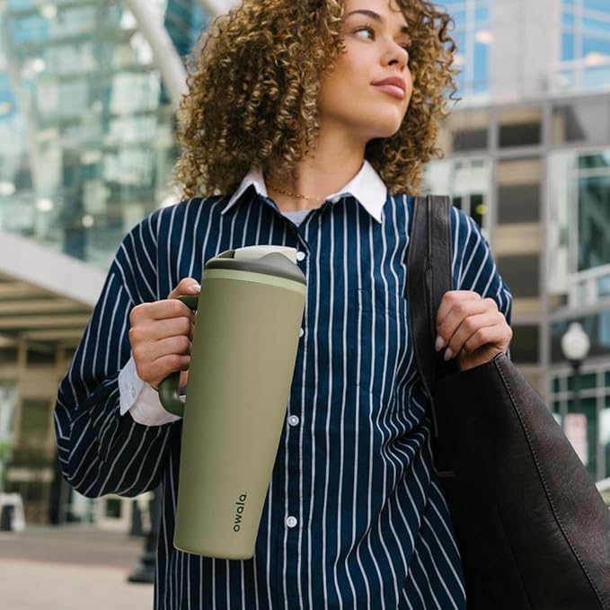 Owala FreeSip Tumbler Stainless Steel Water Bottle 40 oz Off Road