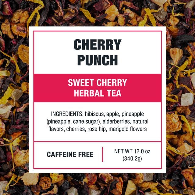 Tiesta Tea - Cherry Punch Cold Brew, Loose Leaf, Sweet Cherry Herbal Tea