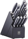 HENCKELS Graphite Razor-Sharp 13-pc Knife Set with Block, Kitchen Knife Sharpener, Chef Knife, Steak Knife, German Engineered Informed by 100+ Years of Mastery
