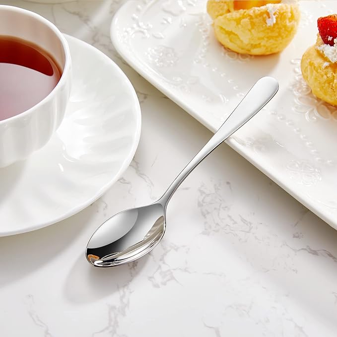 KEAWELL Premium Louise 4-Piece 18/10 Small Spoon Set (5.6" Small Spoon)
