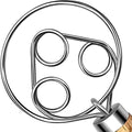 TEEVEA Danish Dough Whisk Wooden Handle Stainless Steel for Sourdough Bread