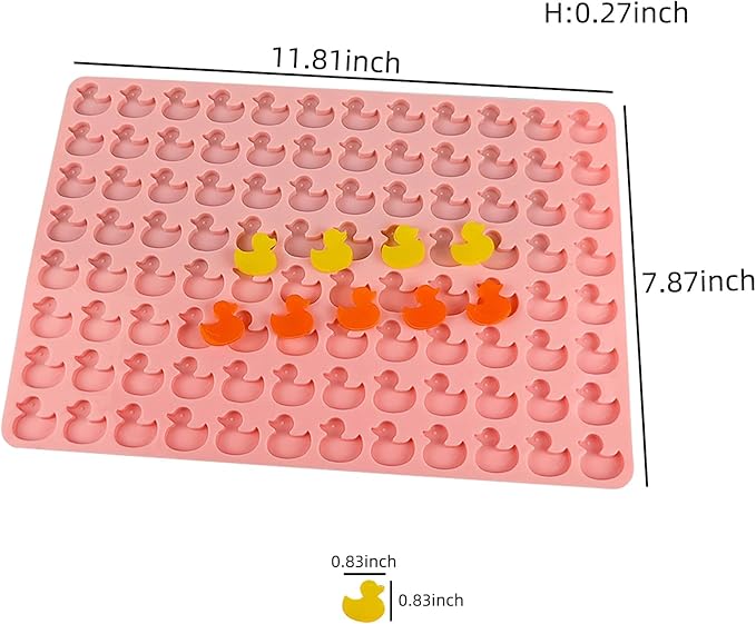 EDUEE Mini Duck Silicone Molds Pet Molds for Dog Treat 96 Cavity for Baking Biscuits, Cookie, Candy, Chocolate, Gummy, Cookie