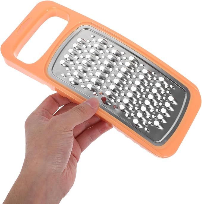 SOLUSTRE Double-Sided Stainless Steel Vegetable Grater and Cheese Slicer Multifunction Kitchen Tool for Potatoes Carrots Garlic 10.23X4.25X0.59In Compact and Easy to Clean