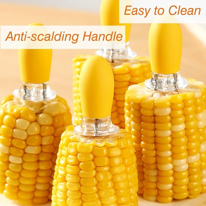 16 Pcs/8 Pairs Corn Holders, Stainless Steel Corn on The Cob Holders