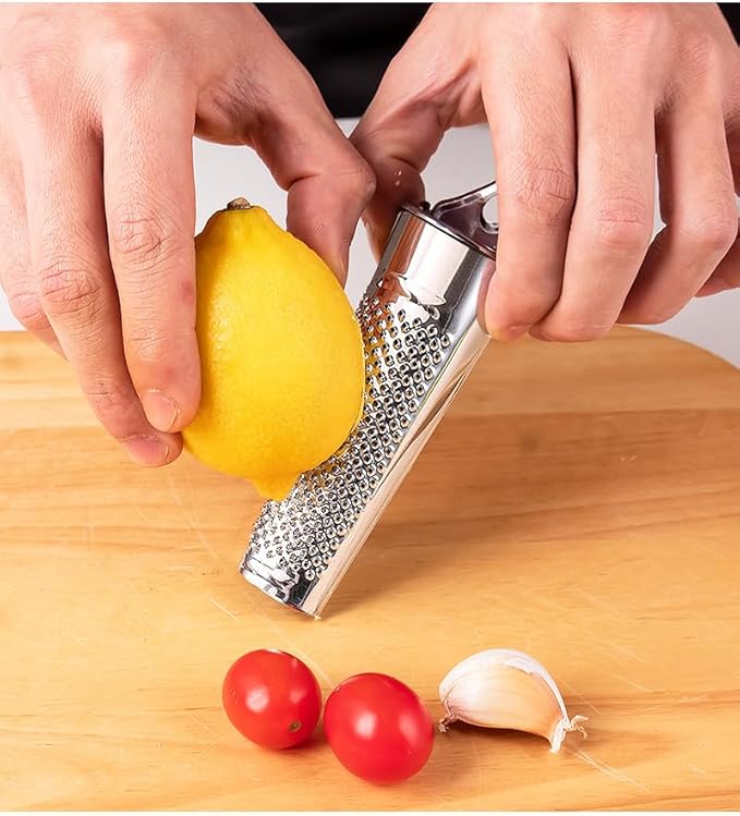 Nutmeg Grater Stainless Steel Kitchen Grater, Multifunctional Zester for Ginger, Garlic,Cheese Grate Nutmeg, Lemon, Lemon ZesterDurable and Professional Kitchen Tool Garlic Tools
