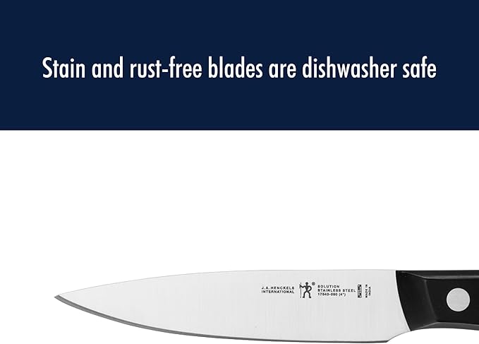 Henckels Solution 4-Inch Paring Knife, Razor-Sharp, German Engineered