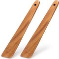 Non Toxic Wood Spatula for Cooking Spoon Teak Wooden Utensil Set Spurtle