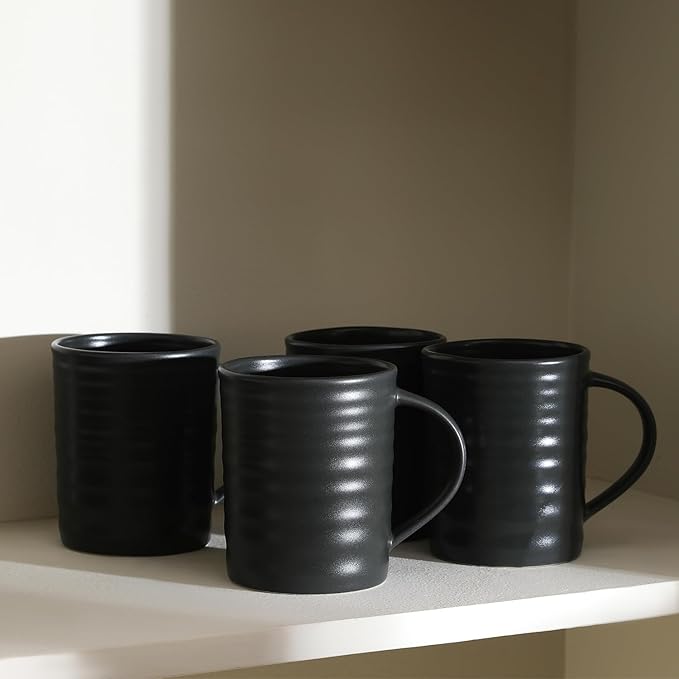 Stone Lain Orbit Dinnerware Set, Charcoal, Set of 16