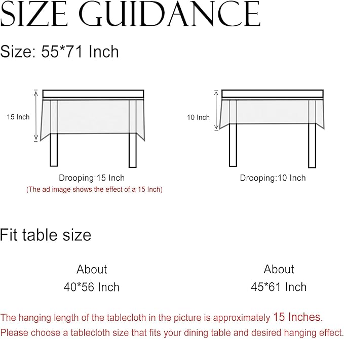 ISAENNE Vintage French Linen Rectangular Tablecloth,71"x55"-Flora A