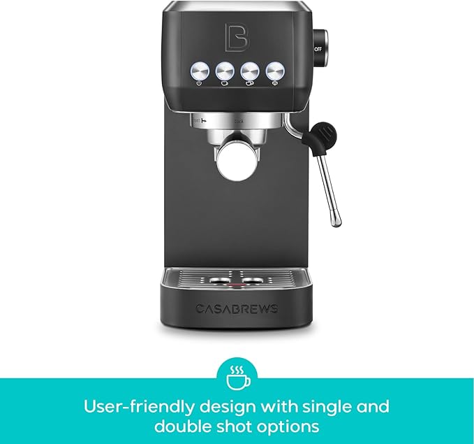 CASABREWS 3700 Essential Espresso Machine, Stainless Steel Espresso Maker