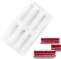 OCPO Kitchen Oval Rectangle Silicone Mousse Cake Mold, 6 Cavities
