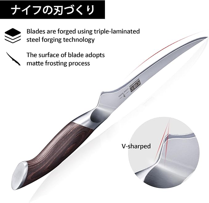 HOSHANHO Fillet Knife 7 Inch, Super Sharp Japanese Fish Boning Knife