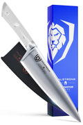Dalstrong Chef Knife - 8 inch Blade - Forged HC German Steel Chef's Knife - Full Tang - Glacial White ABS Handle - Gladiator Series - Razor Sharp Kitchen - Professional - Sheath - NSF Certified
