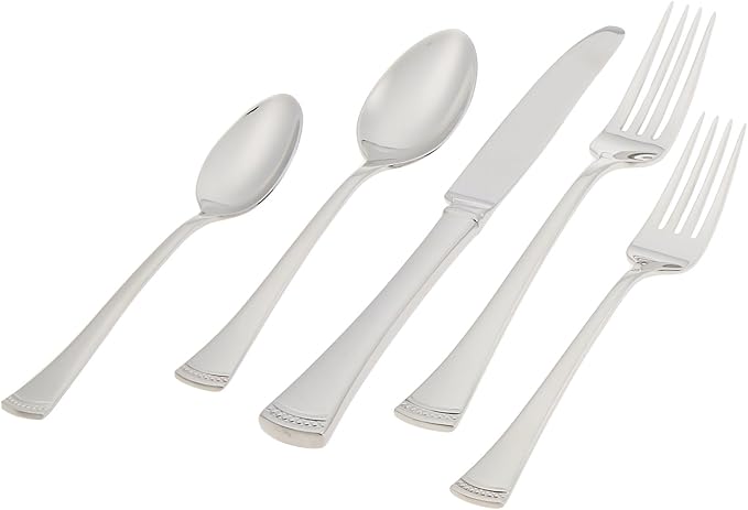 Lenox Portola 65-Piece 18/10 Silverware Set for 12, Flatware