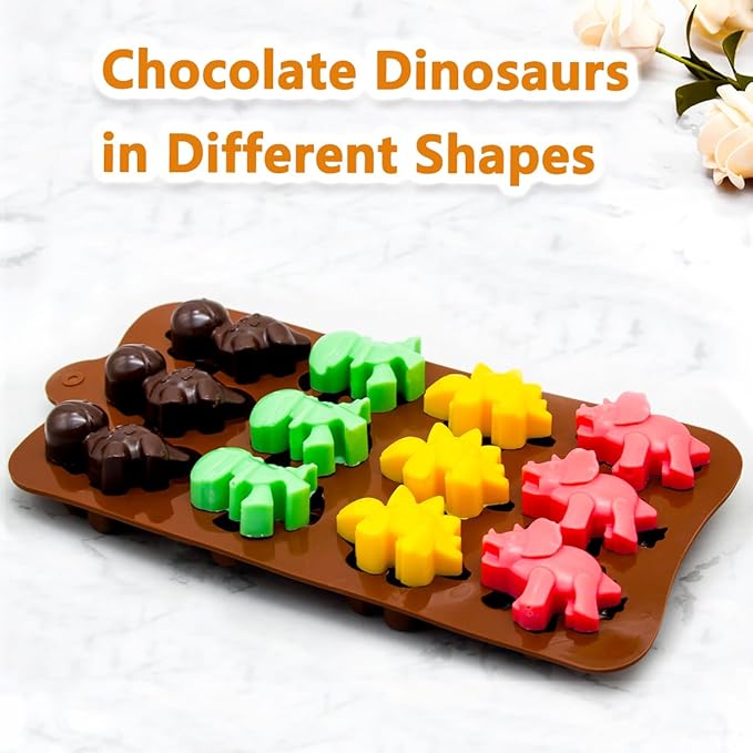 4-Pack Animal Silicone Chocolate Candy Molds, Baking Molds