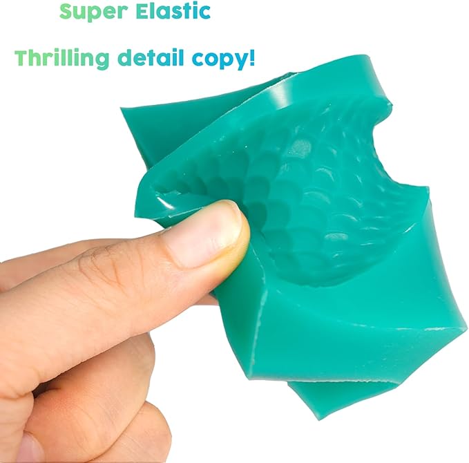BBDINO Platinum Liquid Silicone Mold Making Kit 8A Jade Green 2 Gallons