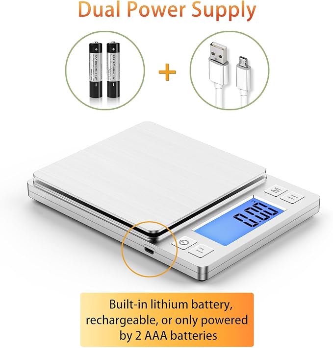 BOMATA 0.01g Small Digital Gram Scale, Upgraded 1kg Jewelry Scale
