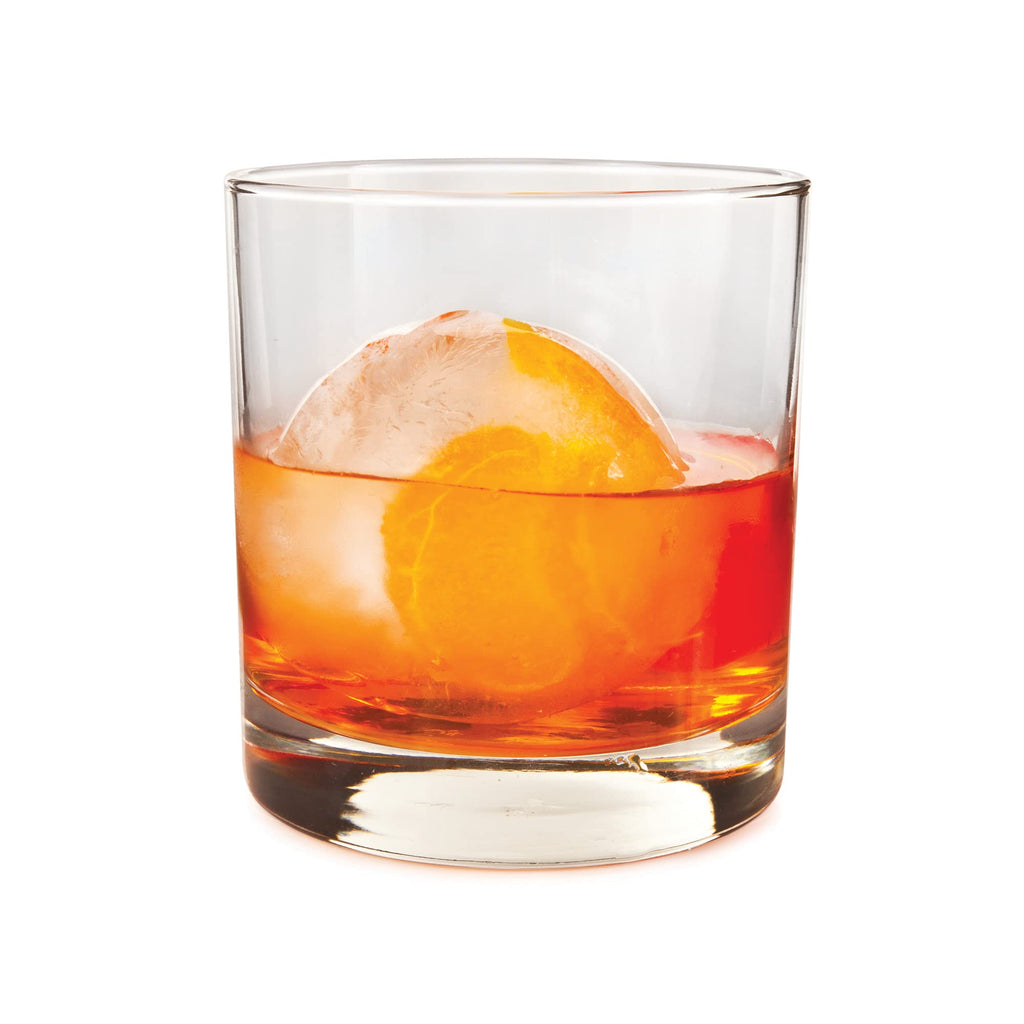 True Sphere Ice Tray, Silicone Mold for 2.25 Inch Extra Large Ice Balls, Easy to Release, Perfect for Whiskey, Bourbon, Cocktails, Mixed Drinks, Bar Cart Accessories, Home Bar Gifts, Set of 1, Blue