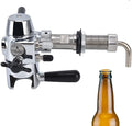 Cryfokt Beer Bottle Filler, No Foam Counter Pressure Bottle Filler with Removable Clip Lock 304 Stainless Steel Fast Filling Glass Bottle Filling Tool for Beer & Wine
