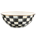MACKENZIE-CHILDS Everyday Bowl, Extra-Large, Black-and-White Courtly Check