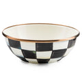 MACKENZIE-CHILDS Everyday Bowl, Extra Small, Black-and-White Courtly Check