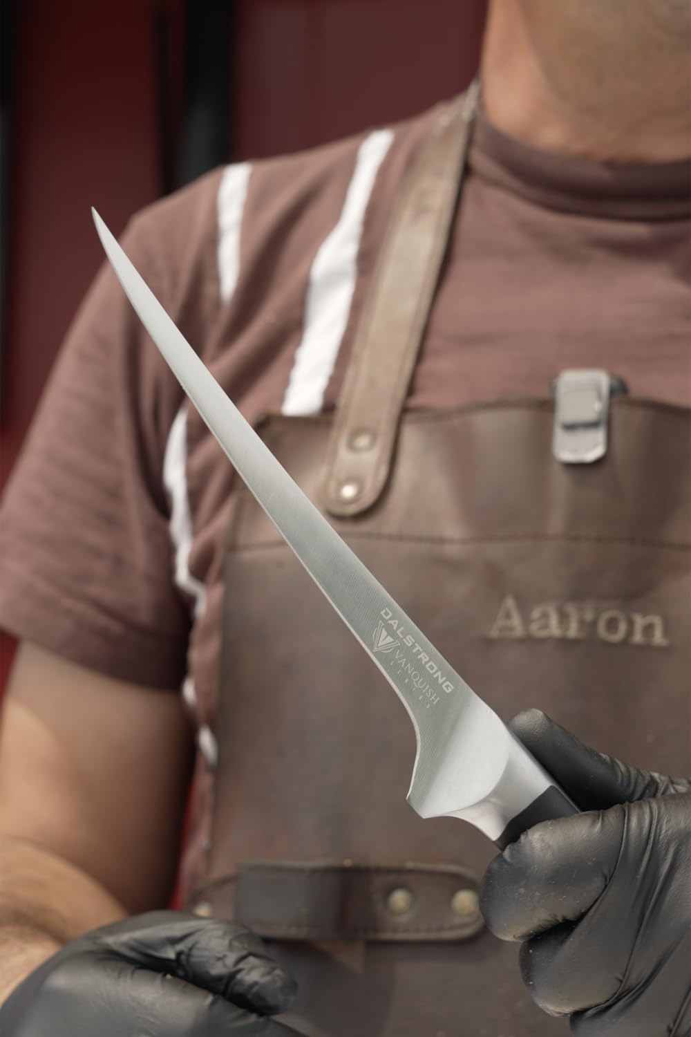 Dalstrong 7" Fillet Knife — Forged German HC Steel, 58+ HRC, Flexible Blade — For Filleting Fish, Boning Chicken & Silverskin Trimming — POM Handle, Full Tang, Sheath, Vanquish, customer support