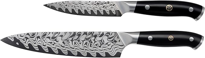HENCKELS Compass Damascus 2-pc Damascus Chef's Knife Set