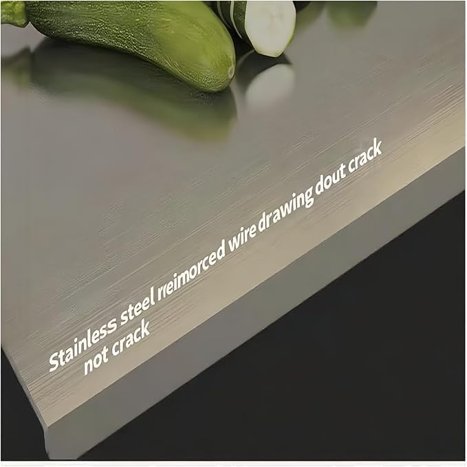 Large Stainless Steel Cutting Board for Cutting Meat, Choppers, Vegetables, Fruits, Bread and Baking Easy to clean, Easy to store, Dishwasher safe (40 * 60)