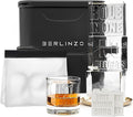 Berlinzo Clear Ice Cube Maker Mold - 2 2.1in Whiskey Squares, Non-Electric