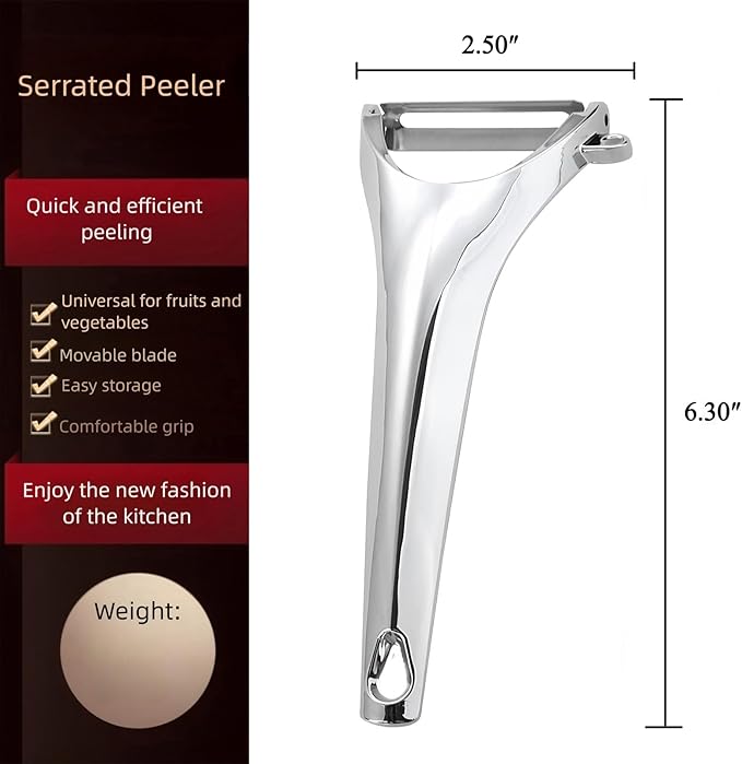 ANMIOU Vegetable Peeler Ergonomic Stainless Steel Handle for Potato Apple