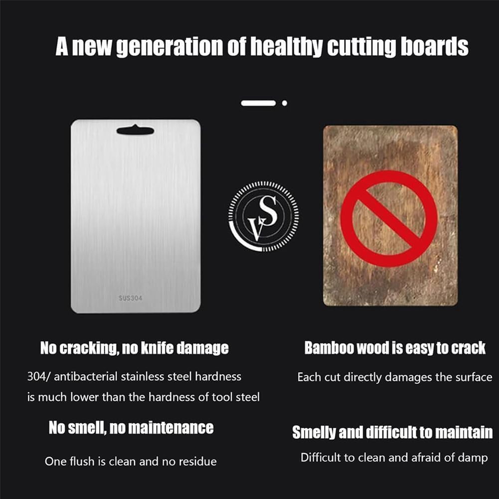 Titanium Cutting Board - 100% Pure for Kitchen - Cutting Edge Hygiene & Durability, Home Cooking