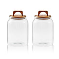 Sweejar Glass Jars for Laundry Room Organization, 90 ounce Laundry Pods Container, Glass Food Storage Jars with Airtight Lid, 1 Pack, Hand Lid