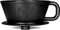 BIG JOE® Large Pour Over Coffee Dripper (Durable BPA-Free Plastic) w/ 50 Filters - Brews 12 to 75 oz of Coffee into Any Mug, Carafe, or Thermos - Dishwasher Safe - Made in USA