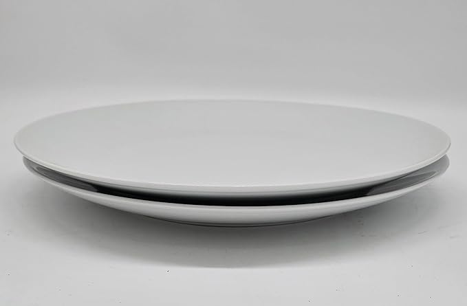 Festcool 14" White Porcelain Serving Platters Plate, Set of 2