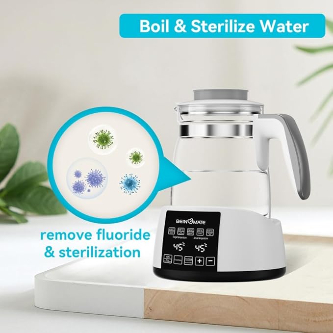 Baby Bottle Warmer,Electric Kettle Temperature Control,Water Warmer for Baby Formula